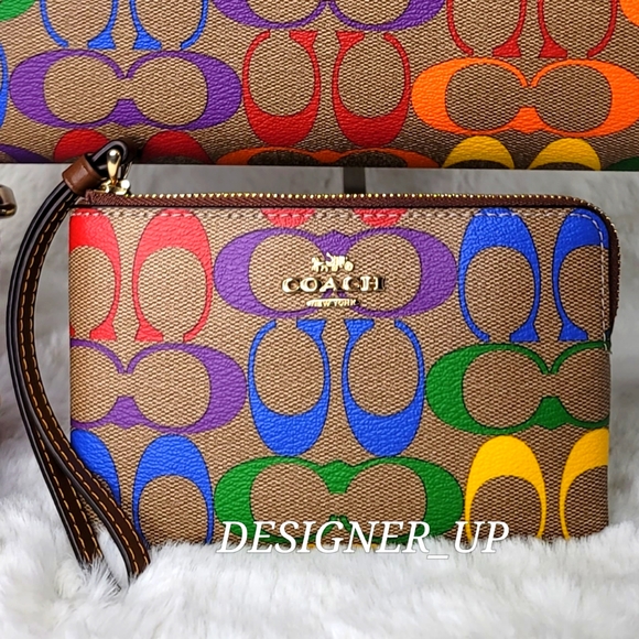 COACH 3 SET Signature Purse  Bag Wallet Wristlet + LIMITED EDITION - Picture 13 of 15